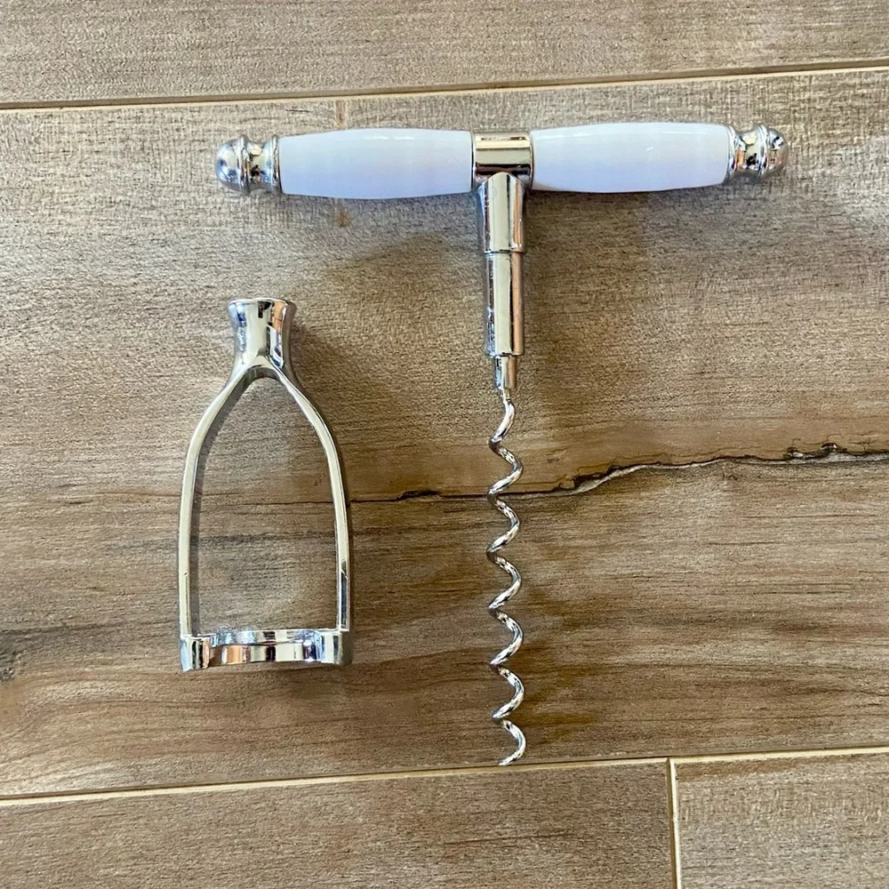 White Swirl Corkscrew